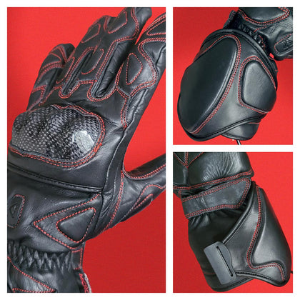 Gerbing 12V Extreme Hard Knuckle Heated Gloves: Keep your hands warm, even on the coldest riding days, with our premium 12V h