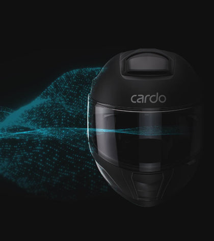 Cardo Beyond GTS motorcycle active noise cancellation system
