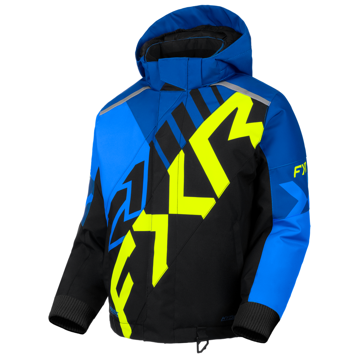 FXR Child Cold Cross CX Jacket Blue/Black/HiVis