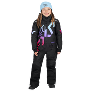 FXR Child Cold Cross CX Monosuit Black/Twilight
