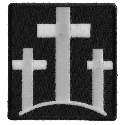 Three Crosses Christian Patch