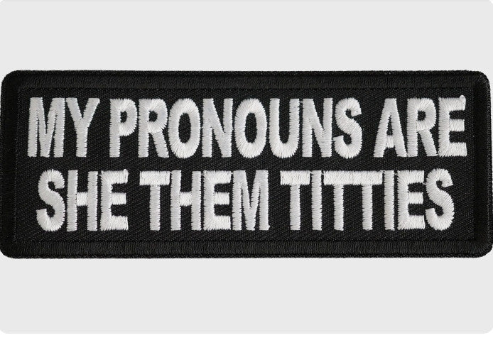 She/Them embroidered patch product photo