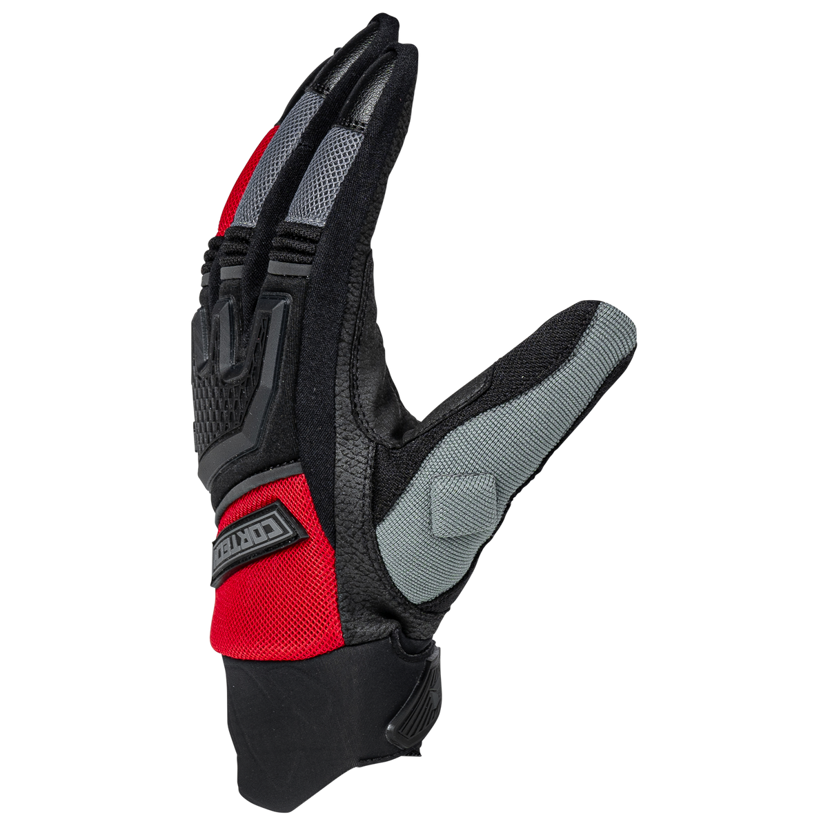 Cortech Men's Aero-Flo 2.0 glove in Red, side detail view