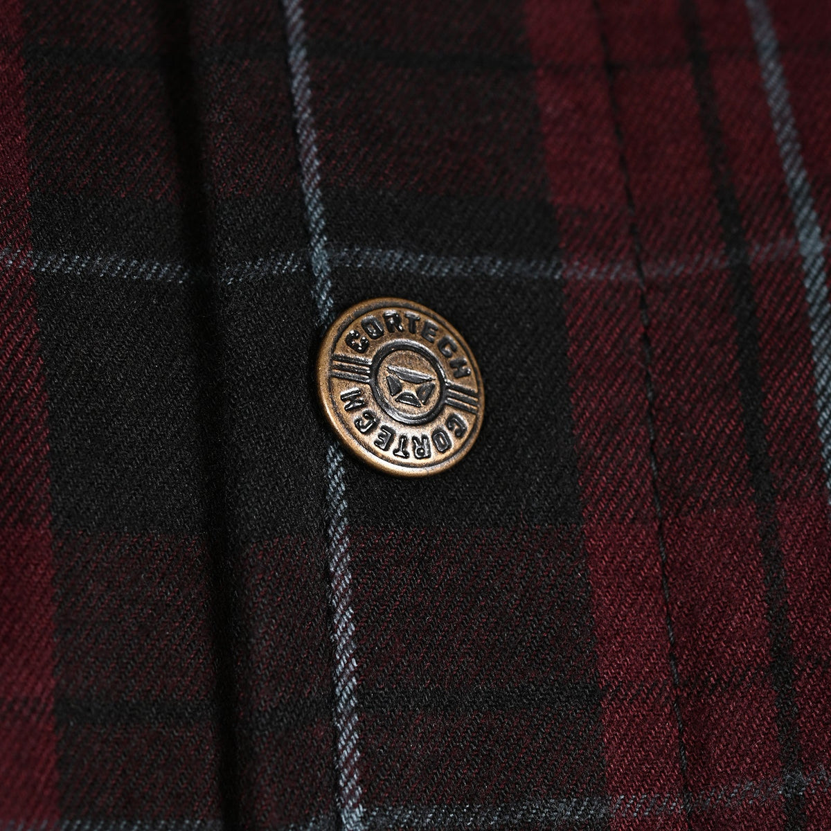 Cortech Bender 2.0 Riding Flannel, close-up detail image 1