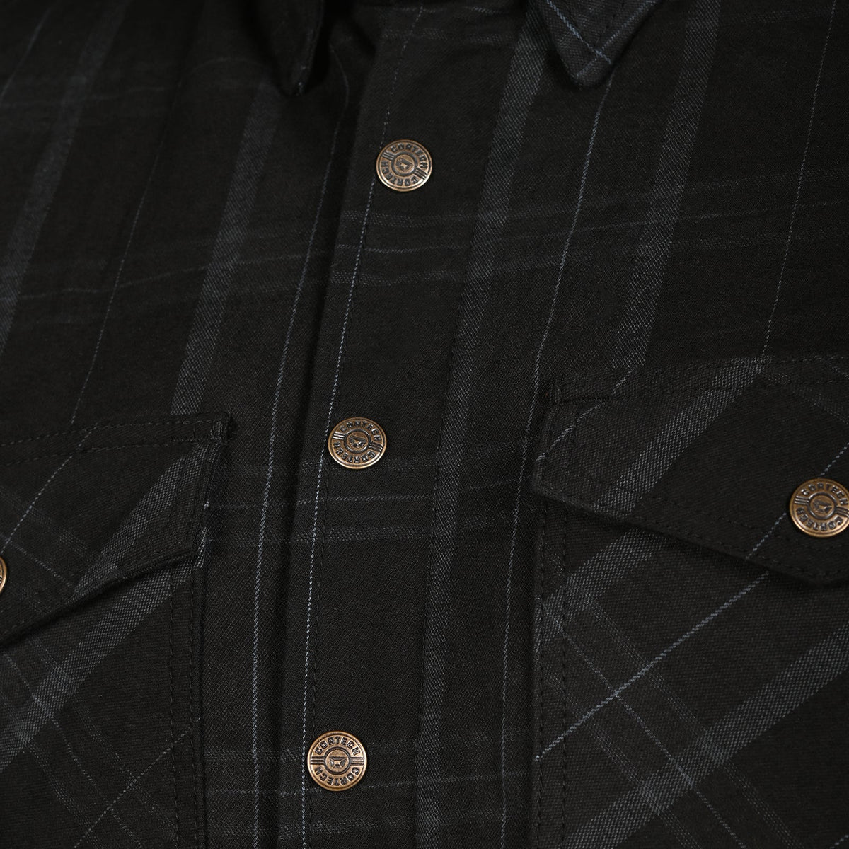 Cortech Bender 2.0 Riding Flannel, close-up detail image 4, alternate view