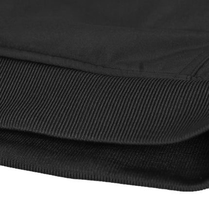 Cortech Meta Hoodie in Black, rib-knit waistband