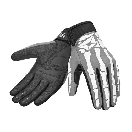 Cortech Standard Issue Bones Gloves in Gray/White - pair view
