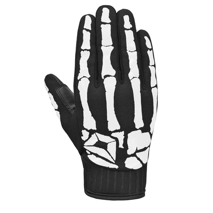 Cortech Standard Issue Bones Gloves in Black/White - back of hand