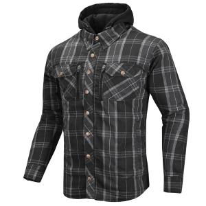 Cortech El Camino Riding Flannel in Black and Grey