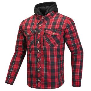 Cortech El Camino Riding Flannel in Red and Black