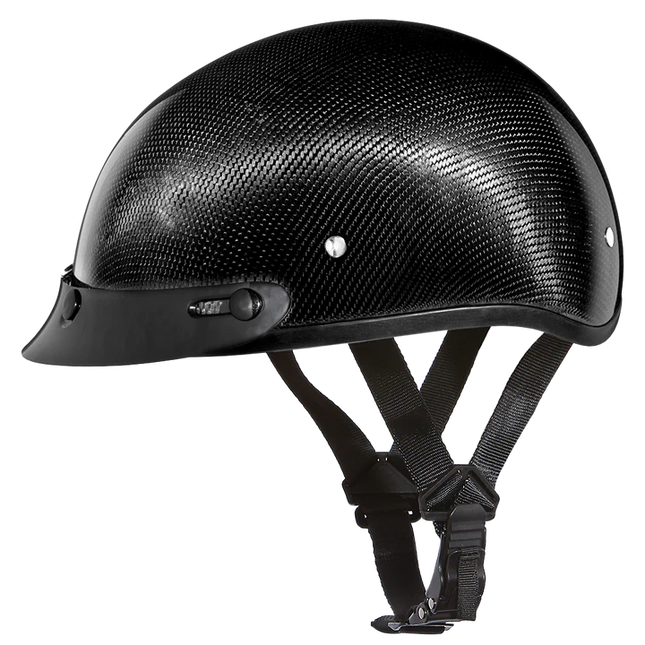 Daytona 3K Carbon Fiber Half Shell With Peak