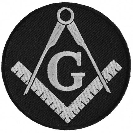 Mason Symbol Patch Black / White