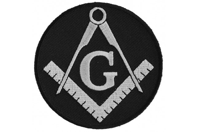 Mason Symbol Patch Black / White