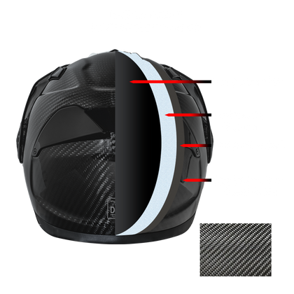 Daytona C6 Pro Carbon Fiber Modular Helmet shell construction detail