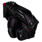 Daytona C6 PRO forged grey carbon helmet, three-quarter view with visor closed