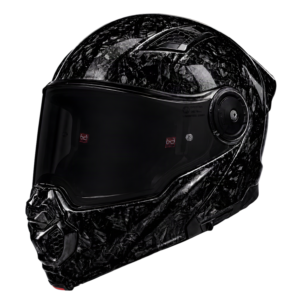 Daytona C6 PRO forged grey carbon modular helmet, additional product view