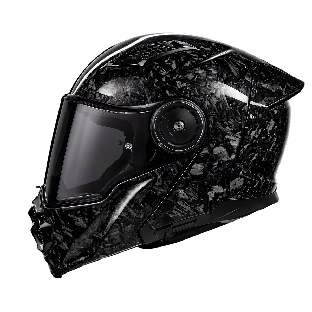 Daytona C6 PRO forged grey carbon modular helmet, additional product view