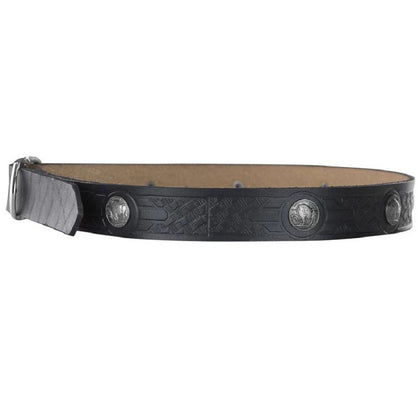 Buffalo Medallion Belt Black: Buffalo Medallion Belt Color Black Size 46