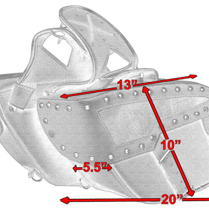 Studded 313 Saddlebags