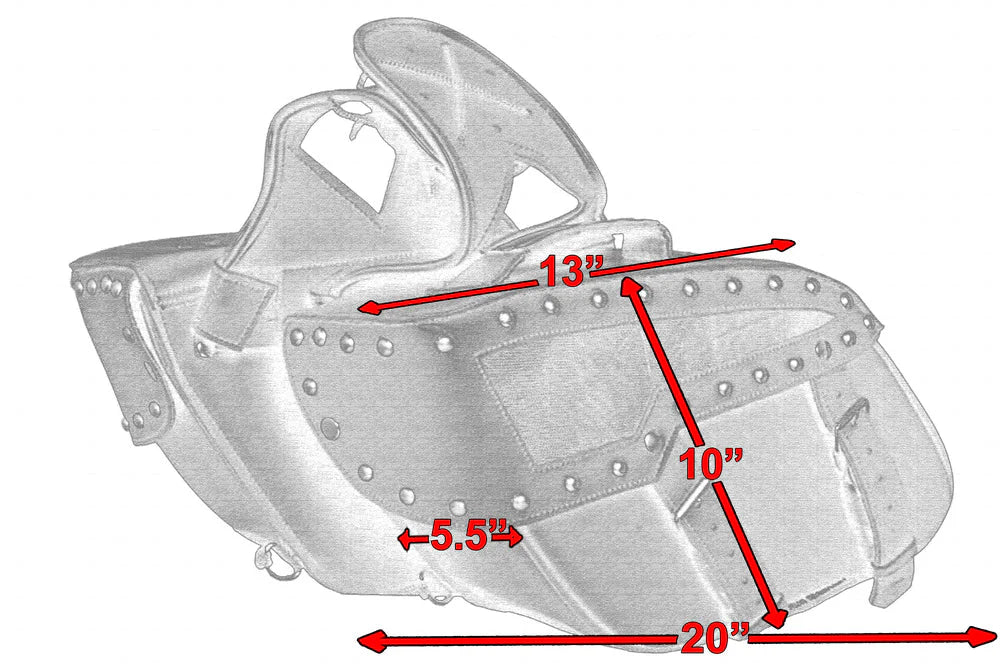 Studded 313 Saddlebags