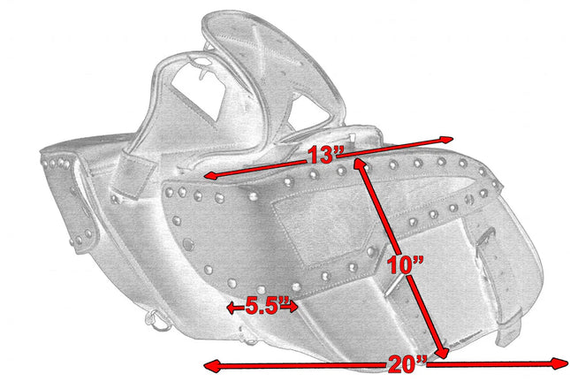 Studded 313 Saddlebags