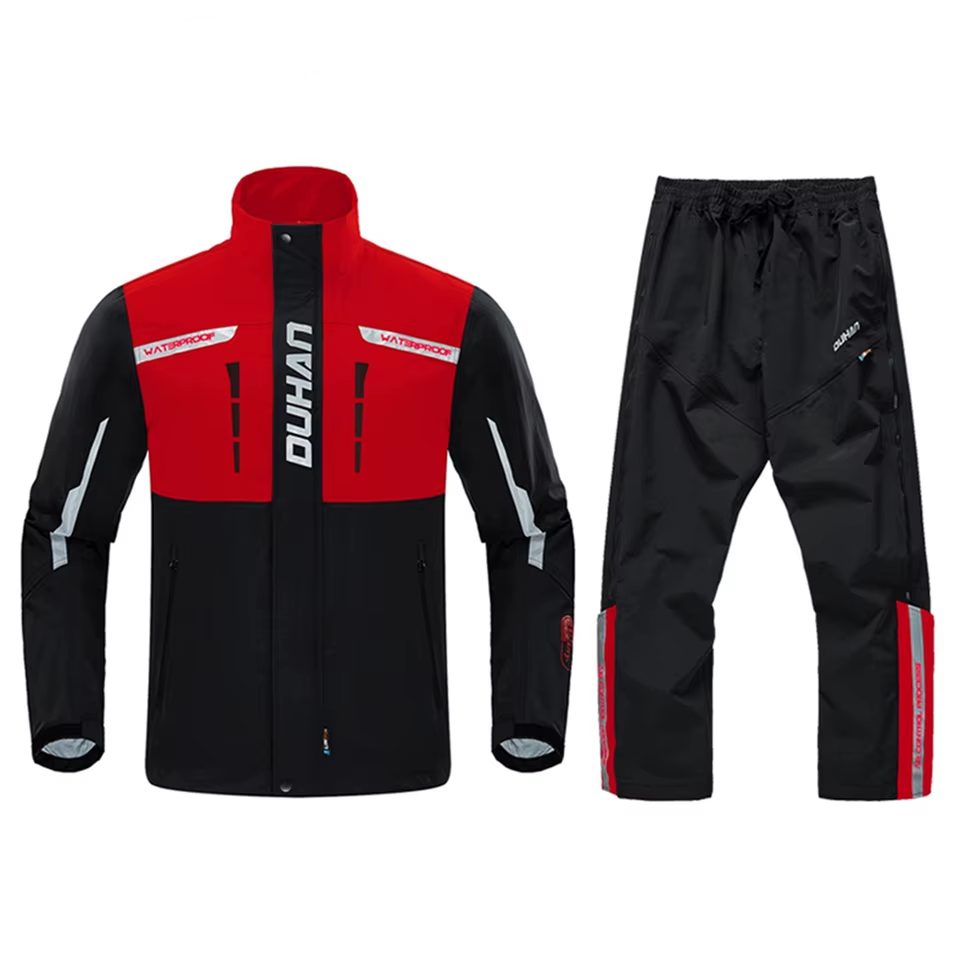 Duhan D-2183 Two-Piece Motorcycle Rain Suit