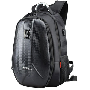 Ghost Carbon Motorcycle Backpack: Don't let the sexy, sleek design fool you - they thought of everything when they made this 