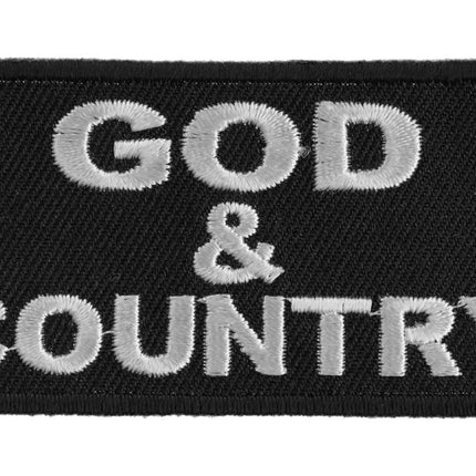 God and Country Patch