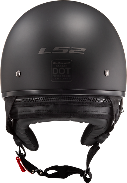 Bagger Half Helmet Solid: Description
The LS2 Bagger Helmet starts with an ultra-lightweight fiberglass shell