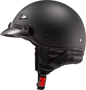 Bagger Half Helmet Solid: Description
The LS2 Bagger Helmet starts with an ultra-lightweight fiberglass shell