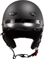 ls2 bagger murica eagle helmet LS2 Bagger HH568 Half Helmet – Matte Black – Eagle Leather
