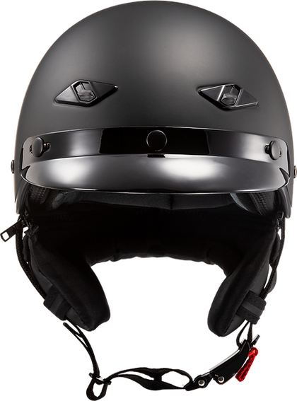 Bagger Half Helmet Solid: Description
The LS2 Bagger Helmet starts with an ultra-lightweight fiberglass shell