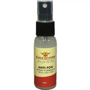 Eagle Leather anti-fog spray formula bottle, 30ml, for motorcycle helmet visors and all lens types.