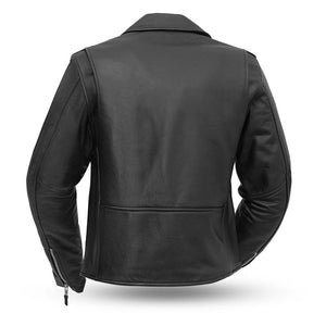 Eagle Leather Bikerlicious women's leather motorcycle jacket back view