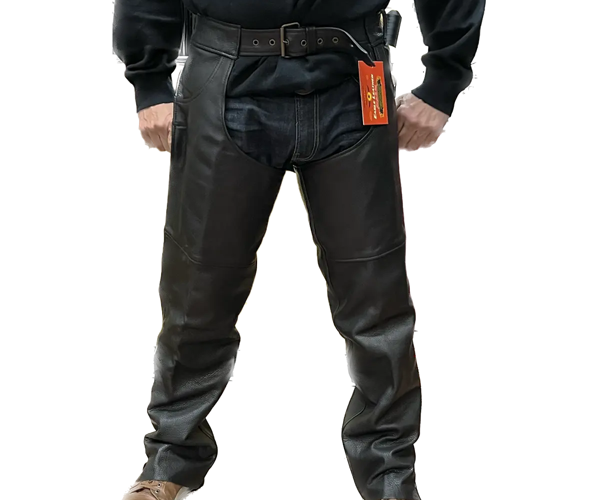 Double Zipper Rally Motorcycle Chaps | Eagle Leather