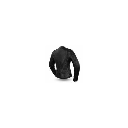 Eagle Leather Ladies Biker sheepskin leather jacket back view