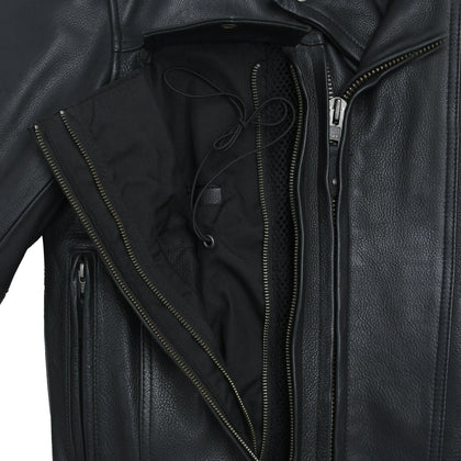 Eagle Leather Mastermind Jacket concealed carry pocket and retention cord