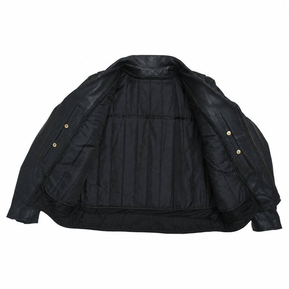 Eagle Leather Mastermind Jacket open interior with removable thermal liner