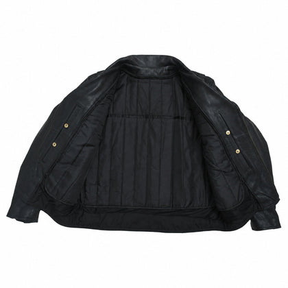 Eagle Leather Mastermind Jacket open interior with removable thermal liner