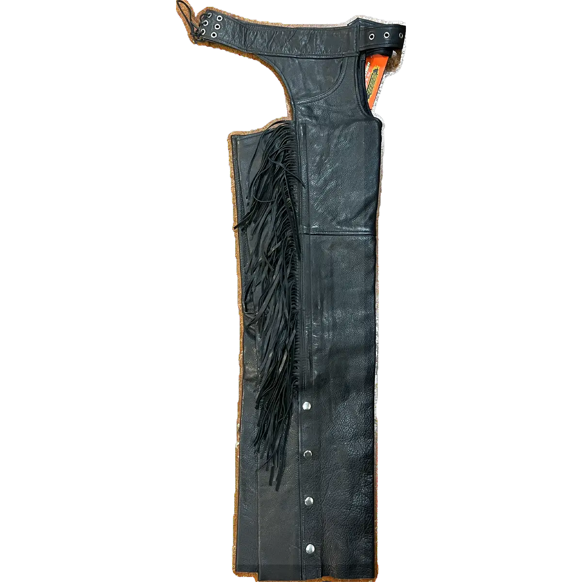 Eagle Premium Rally Leather Chaps with Fringe