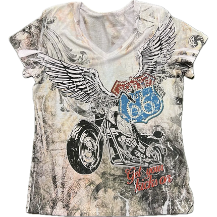 Ladies Biker Wings Shirt