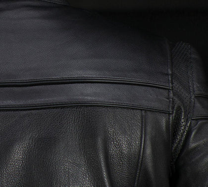 Eagle Leather Premium Maverick perforated action-back leather detail with no body visible