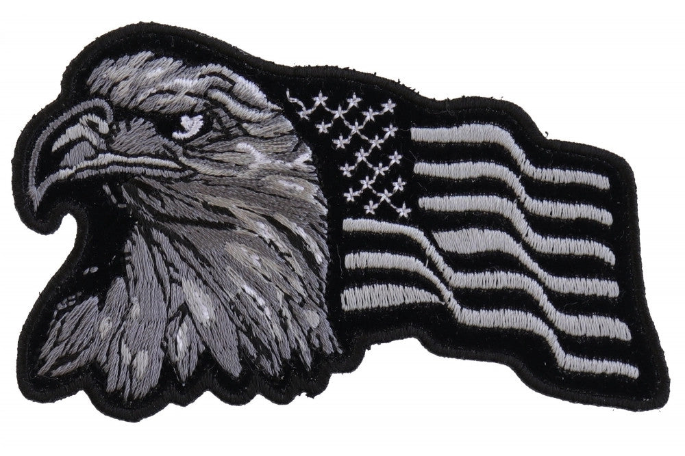 Eagle With Waving Flag Patch