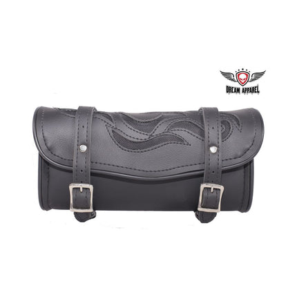 MC Tool Bag With Flames Black 12-Inch