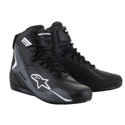 Alpinestars Faster-4 Drystar Riding Shoes Black/Cool Gray/White