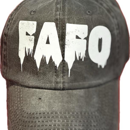 Curved Bill Distressed Hat - FAFO Drip