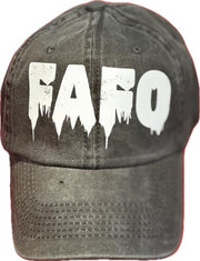 Curved Bill Distressed Hat - FAFO Drip