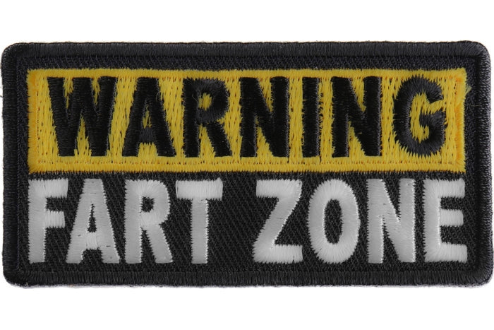 Warning Fart Zone Patch embroidered product photo