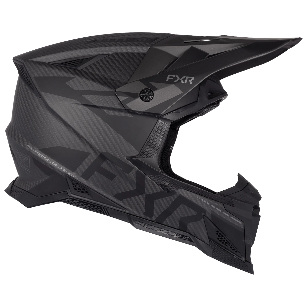 FXR Helium Alpha Carbon MX MIPS Helmet, Ops black, right side