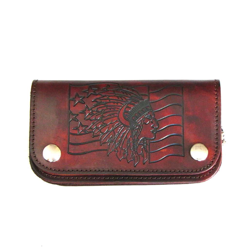 6"Ant Wallet/Indian Chiel Brown